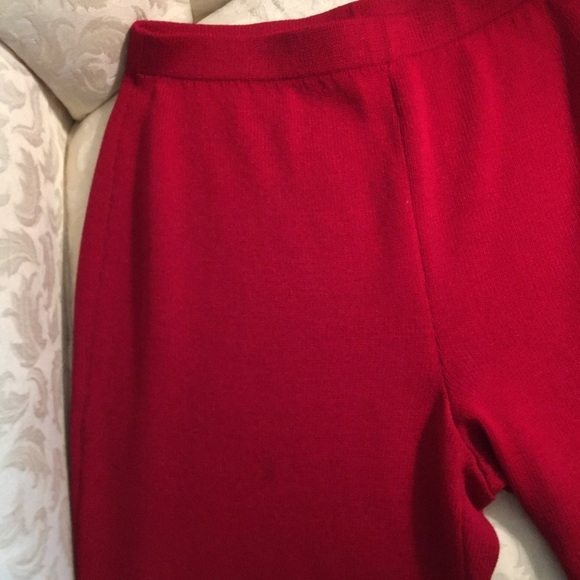 St. John Red Dress Pants Size 8 - Picture 6 of 8